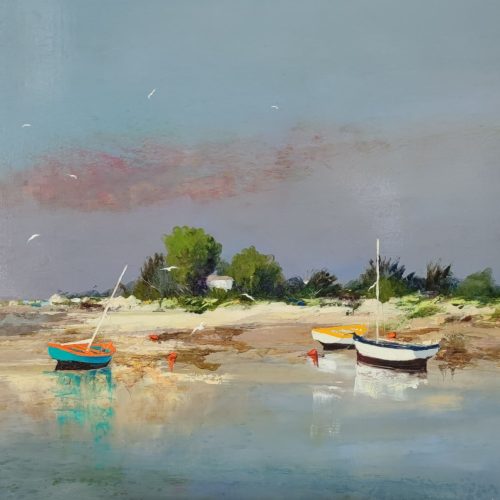 Repos des Barques - 92 x 65 cm