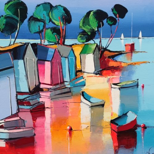 Au bout de l'Île - 50 x 50 cm