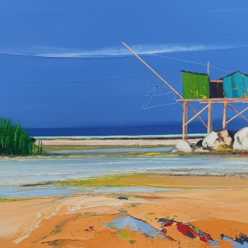 Carrelet vert - 40 x 40 cm
