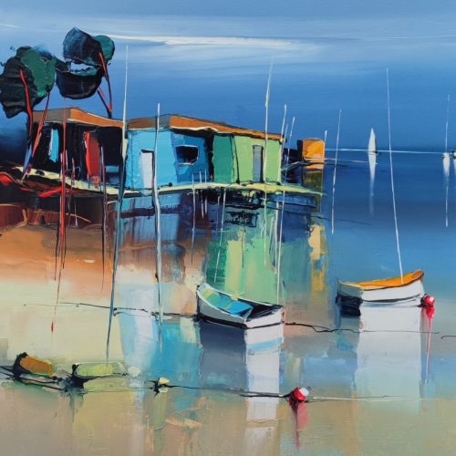 Carrelets bleus - 50 x 50 cm