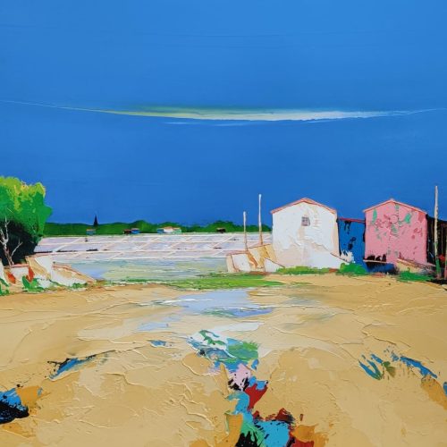 Champ de sel - 60 x 60 cm