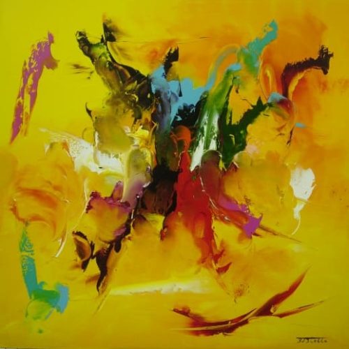 Jaune - 70 x 70 cm