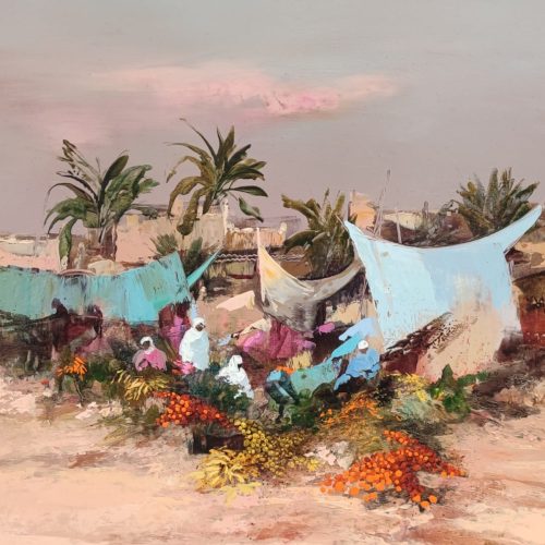 Souk coloré - 50 x 50 cm