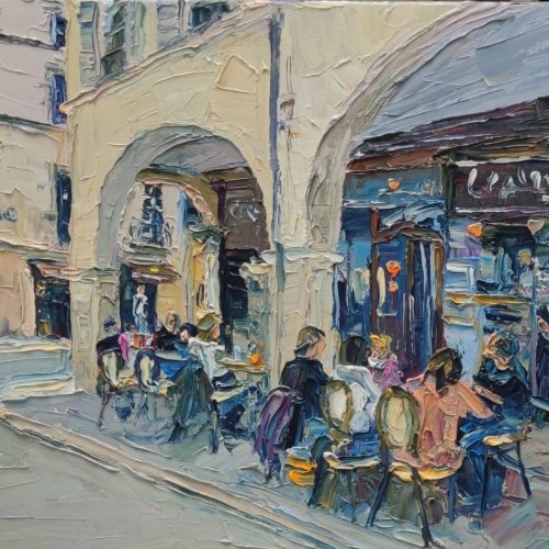 Sous les arcades - 41 x 33 cm