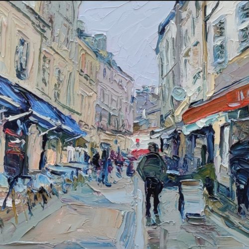 Vers le port - 35 x 27 cm
